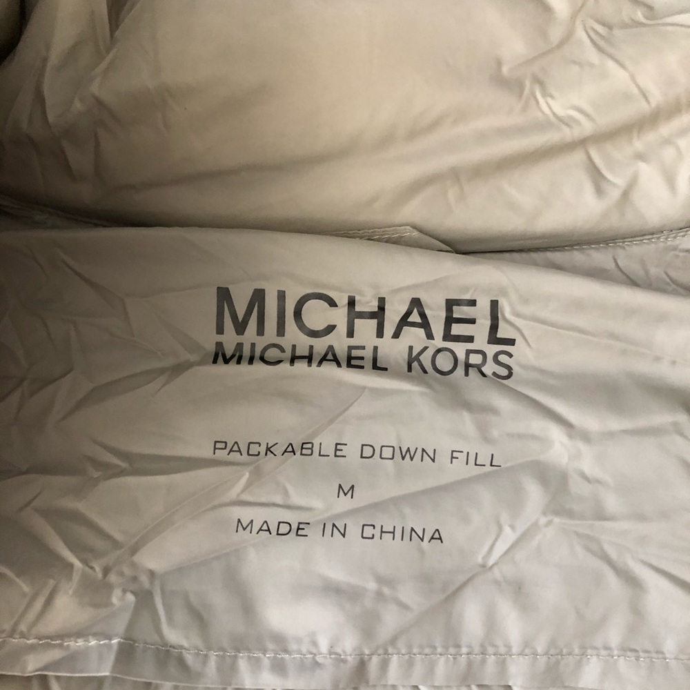 MK lightweight grey puffer jacket size M